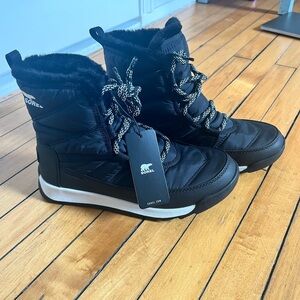 Sorel Black Fur Winter Boots